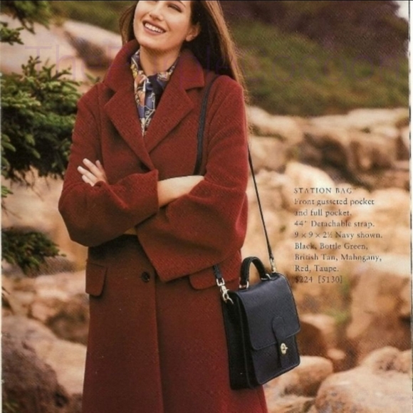 SOLD!!! Navy, Vintage Coach Station Bag #5130 - Picture 9 of 9